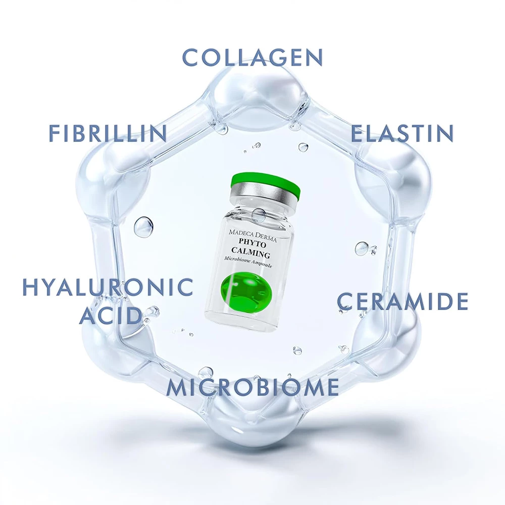 MADECA DERMA Phyto Calming Microbiome Ampoule ser de fata - calmare si hidratare, 7 ml x 5 buc