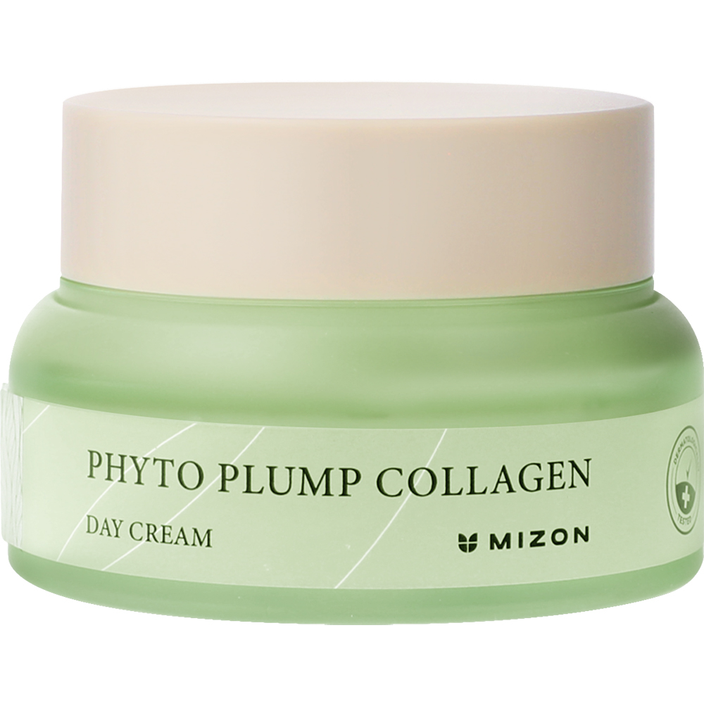 Mizon Phyto Plump Collagen Day Cream - Cremă de zi vegană cu colagen pentru hidratare și fermitate - 50 ml