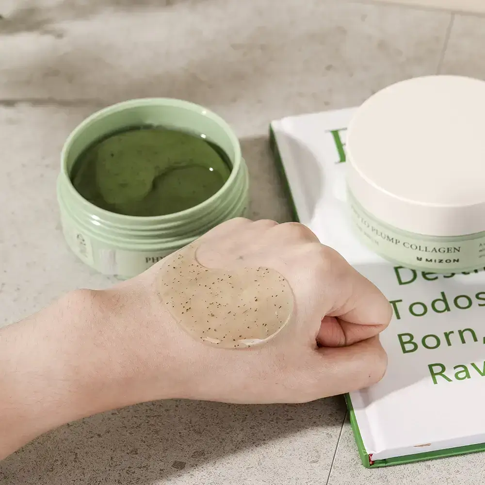 Mizon Phyto Plump Collagen Benzi hidrogel pentru ochi - Hidratare intensa si efect calmant, fermitate vizibila, 60buc