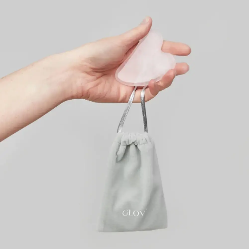 Piatra Pentru masaj Facial Quartz Gua Sha Roz