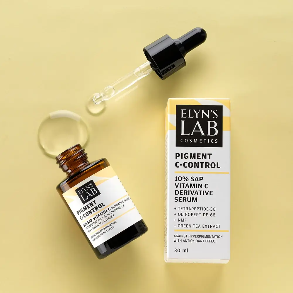 ELYN'S LAB Pigment C-Control Ser pentru fata 10% SAP - Iluminare si Hidratare Intensiva cu Vitamina C, 30 ml