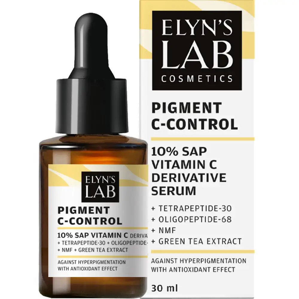 ELYN'S LAB Pigment C-Control Ser pentru fata 10% SAP - Iluminare si Hidratare Intensiva cu Vitamina C, 30 ml