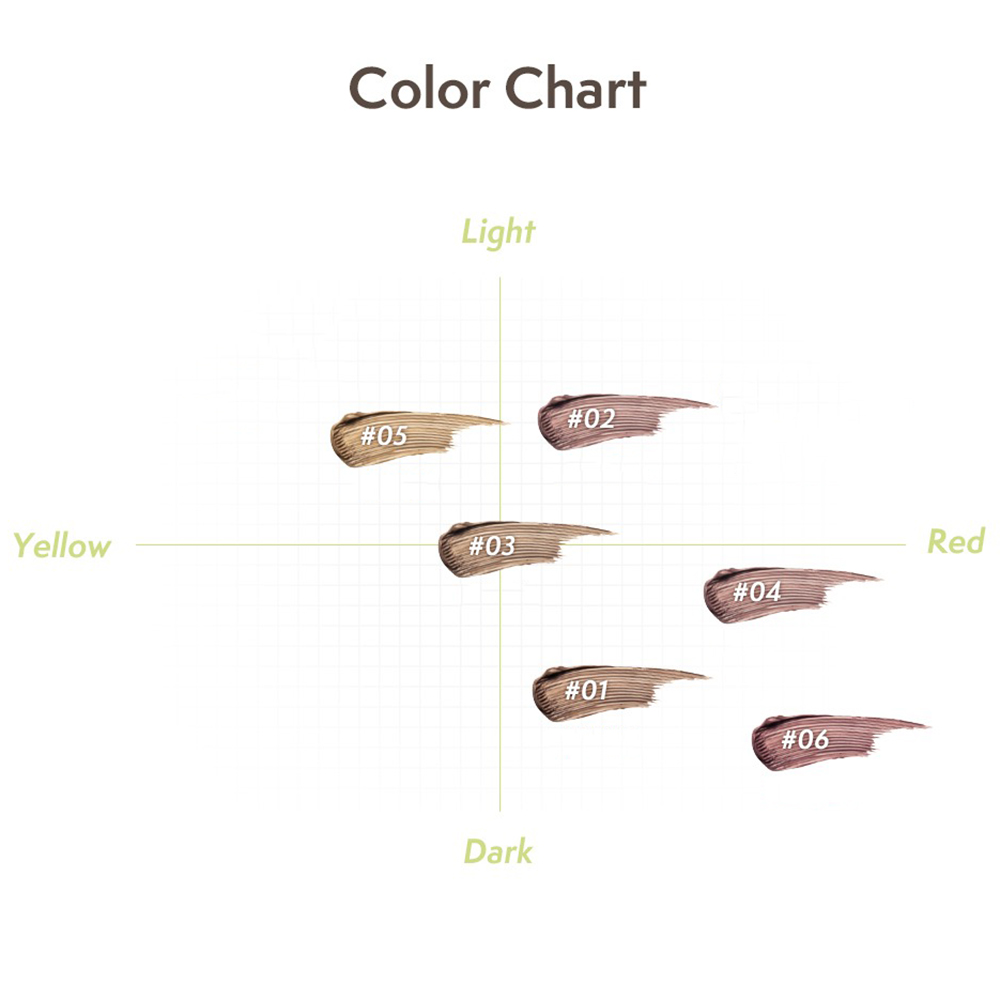 LAKA Pixi Brow Cara gel 05 Ash Brown - fixare si definire, 8 gr