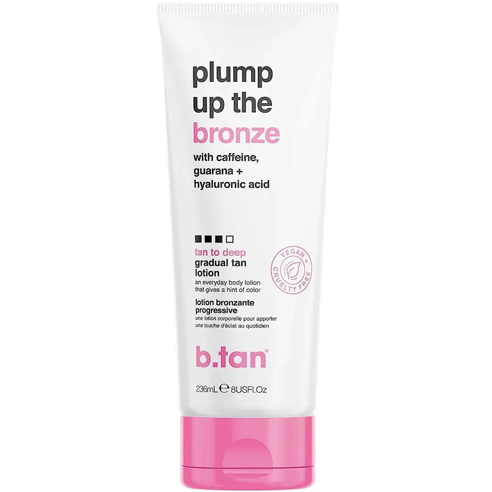 B.tan Plump Up The Bronze Lotiune Autobronzanta Graduala Nuanta Universala - Bronz Natural si Hidratare Intensa, 236 ml
