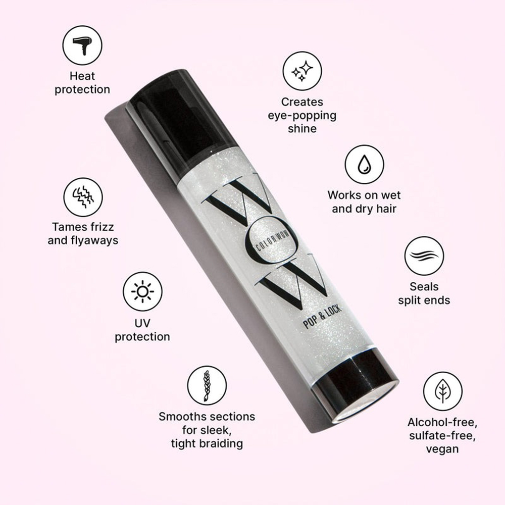 Color Wow Pop & Lock – Ser de Păr High Gloss Finish, 55 ml | Strălucire Intensă și Protecție