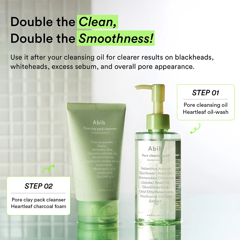 Pore Clay Pack Cleanser Heartleaf Charcoal Foam Spuma de curatare 120 ml