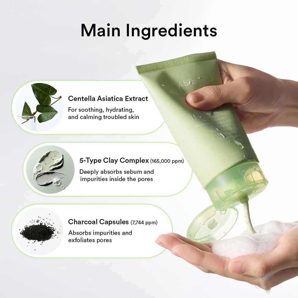 Pore Clay Pack Cleanser Heartleaf Charcoal Foam Spuma de curatare 120 ml