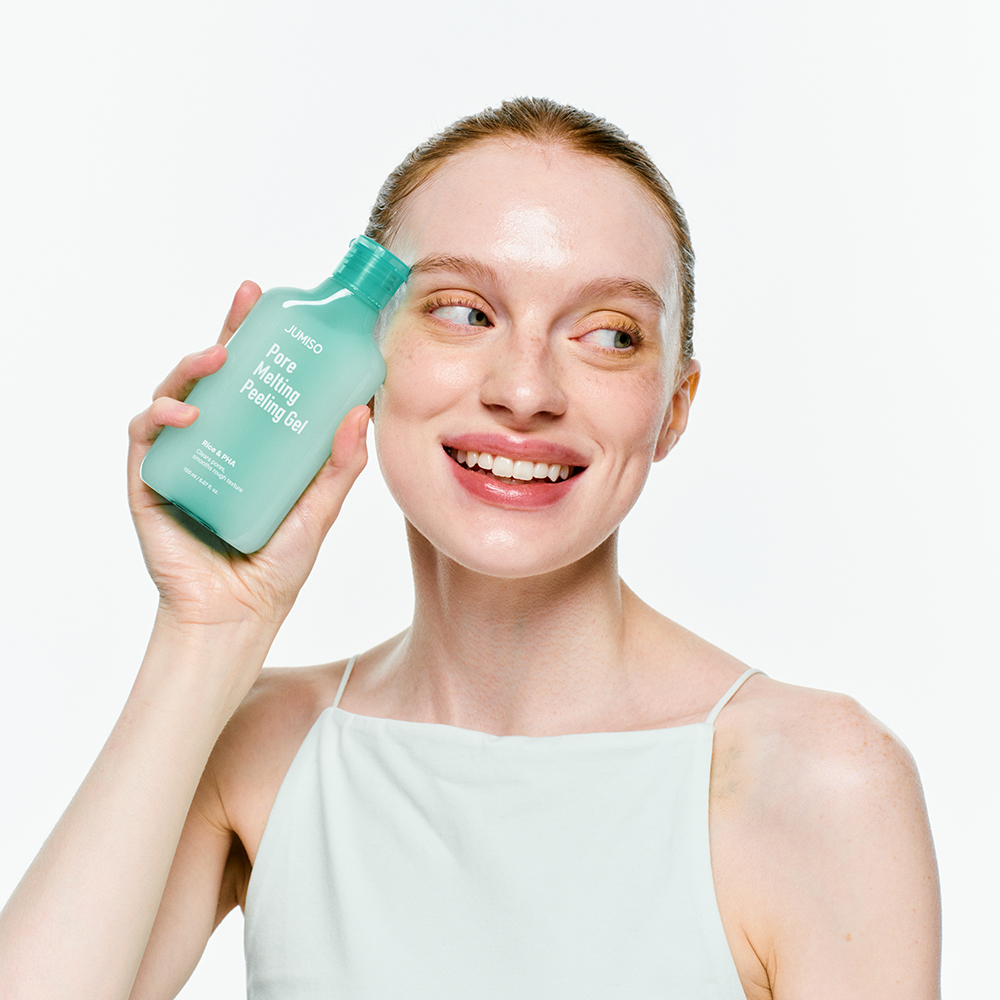 JUMISO Pore Melting Peeling Gel 150 ml - Exfoliant formulat cu gluconolactona si pudra fina de orez, care contribuie la indepartarea impuritatilor si a excesului de sebum si la mentinerea confortului pielii dupa exfoliere