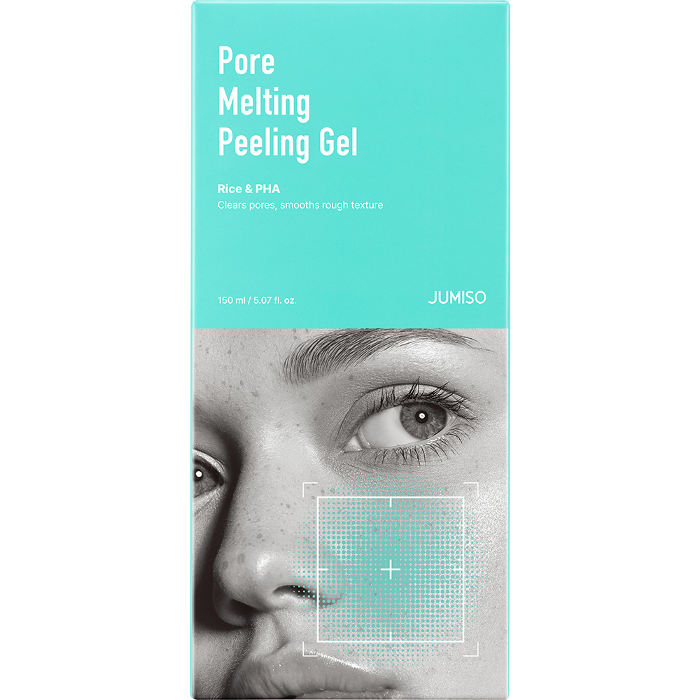 JUMISO Pore Melting Peeling Gel 150 ml - Exfoliant formulat cu gluconolactona si pudra fina de orez, care contribuie la indepartarea impuritatilor si a excesului de sebum si la mentinerea confortului pielii dupa exfoliere