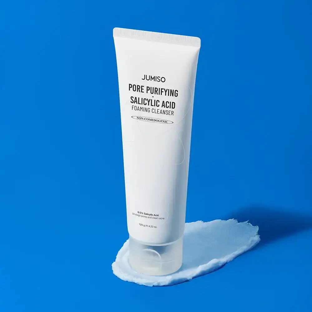 JUMISO Pore Purifying Foaming Cleanser Renew Spuma de Curatare cu Acid Salicilic 0.5% - Anti Puncte Negre si Porii Dilatati, 120 ml