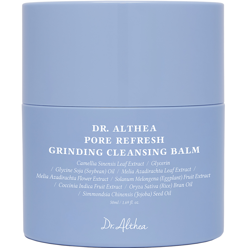 Dr. Althea Pore Refresh Grinding Cleansing Balm - balsam de curatare formulat cu ulei de soia si extract de frunze de ceai verde, care contribuie la curatarea machiajului si impuritatilor si la metinerea echilibrului pielii - 50 ml