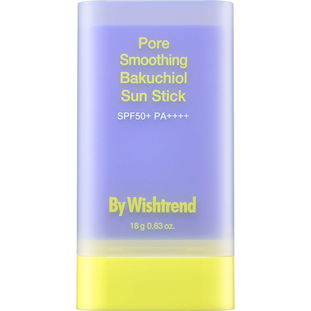 By Wishtrend Pore Smoothing Bakuchiol Sun Stick SPF50+ PA++++ 18 gr - stick pentru fata formulat cu bakuchiol si niacinamida, care contribuie la protectia pielii de razele UV si la imbunatatirea texturii pielii, Daily