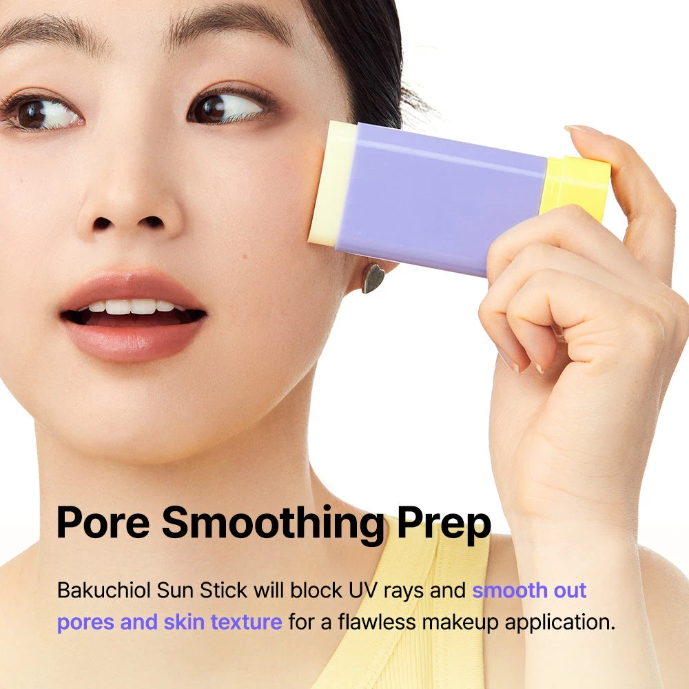 Pore Smoothing Bakuchiol Sun Stick Stick pentru fata SPF50+ PA++++ 18 gr