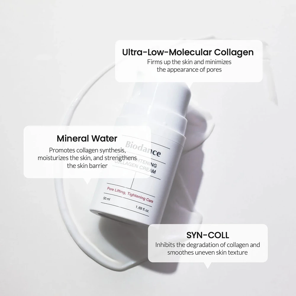 BIODANCE Collagen Boost Crema de fata cu colagen 243Da - Reducere pori si hidratare intensa, 50 ml