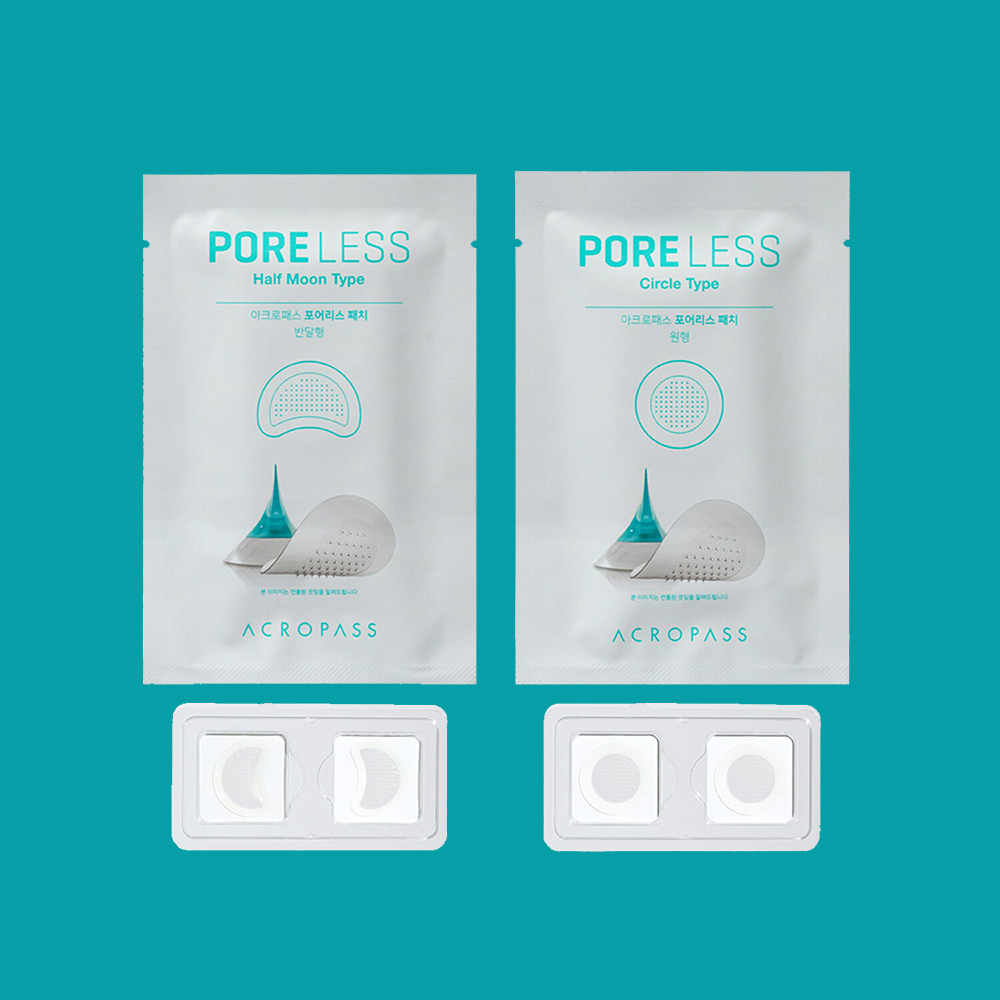 Poreless Plasturi cu micro-ace pentru pori dilatati 4 buc + 2 Bubble Pack 