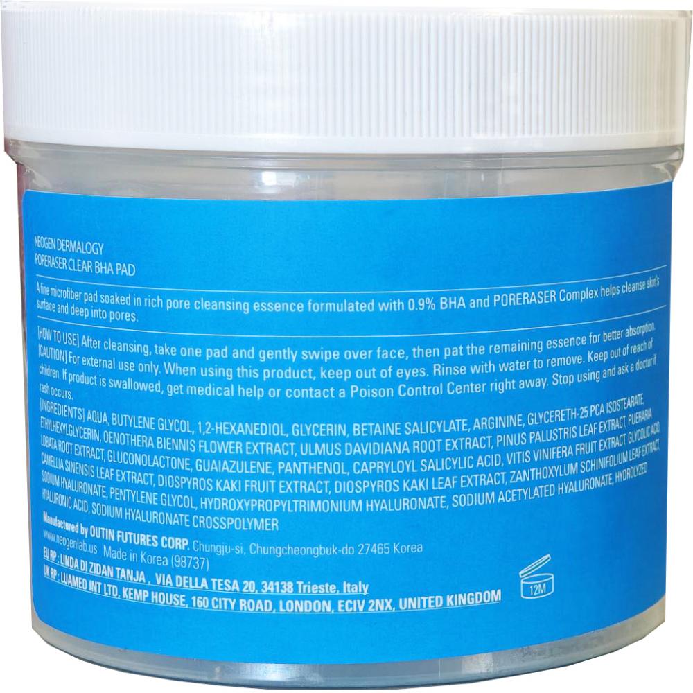 Poreraser Clear BHA Pad Toner de fata dischete 160 ml