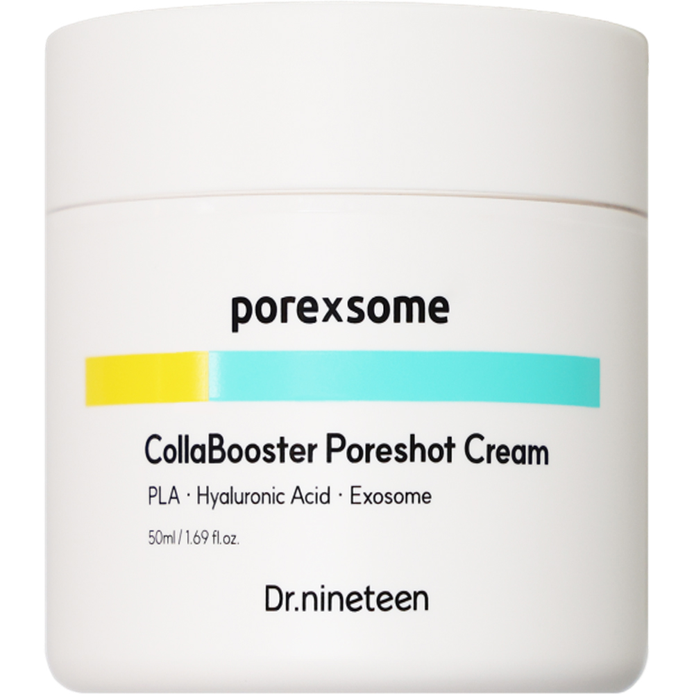 DR.NINETEEN PoreXsome Collabooster Poreshot Cream 50 ml - Crema de fata formulata cu PLA si acid hialuronic, care contribuie la diminuarea aspectului porilor dilatati si la metinerea hidratarii