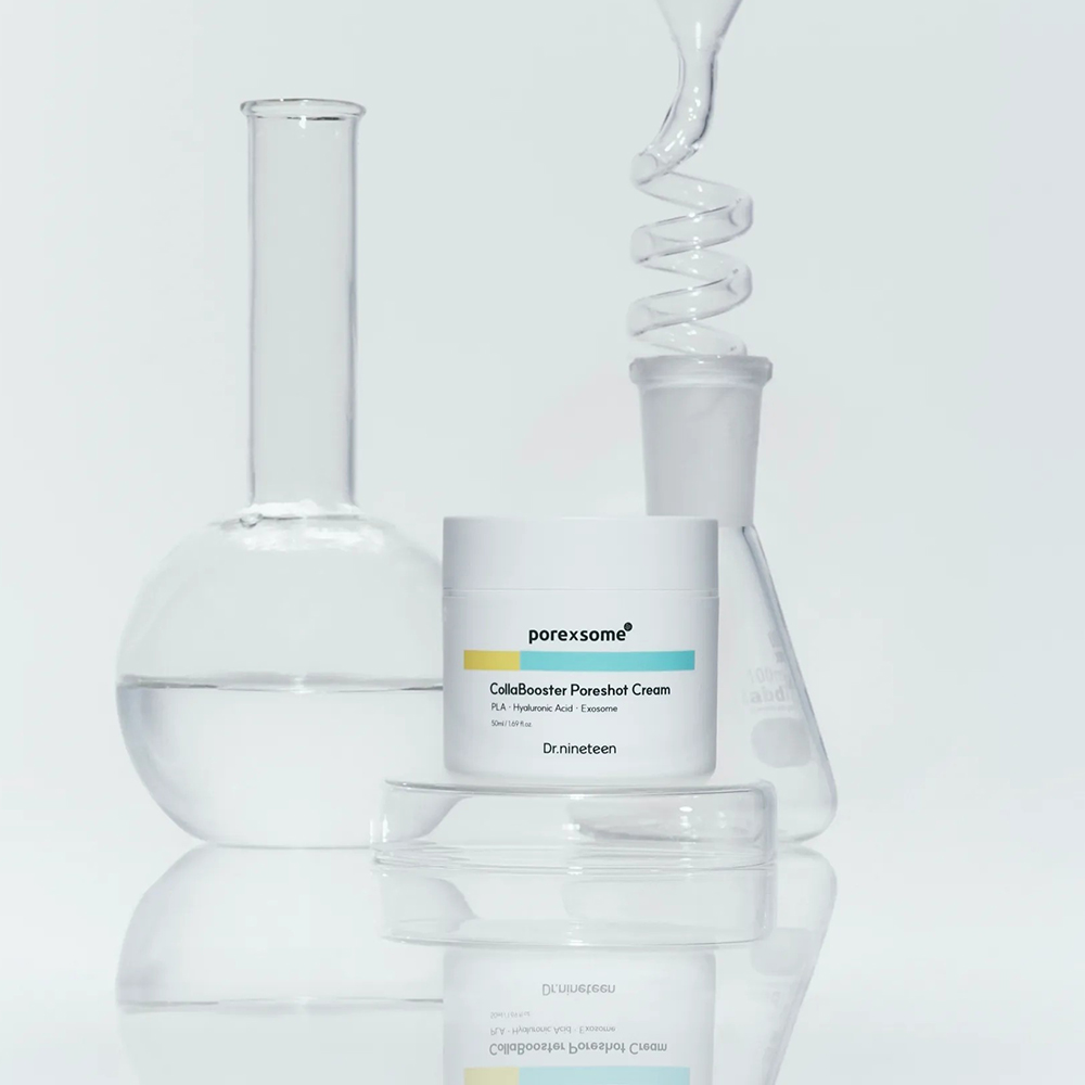DR.NINETEEN PoreXsome Collabooster Poreshot Cream 50 ml - Crema de fata formulata cu PLA si acid hialuronic, care contribuie la diminuarea aspectului porilor dilatati si la metinerea hidratarii