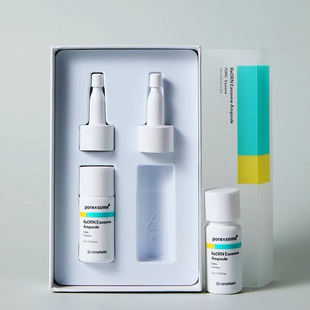 DR.NINETEEN PoreXsome ReDRN Exosome Ampoule 2x15 ml - Ser de fata formulat cu PDRN si retinol, care contribuie la ingrijirea porilor dilatati si la mentinerea fermitatii pielii