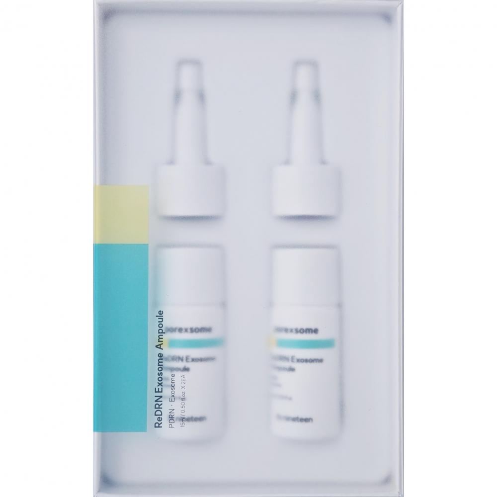 DR.NINETEEN PoreXsome ReDRN Exosome Ampoule 2x15 ml - Ser de fata formulat cu PDRN si retinol, care contribuie la ingrijirea porilor dilatati si la mentinerea fermitatii pielii