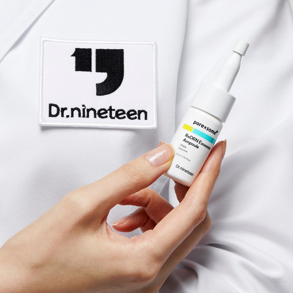DR.NINETEEN PoreXsome ReDRN Exosome Ampoule 2x15 ml - Ser de fata formulat cu PDRN si retinol, care contribuie la ingrijirea porilor dilatati si la mentinerea fermitatii pielii