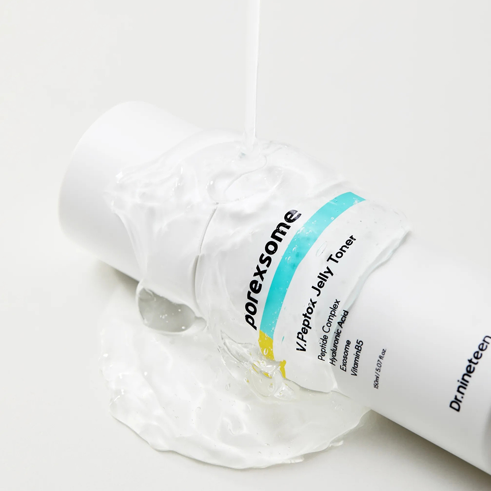 DR.NINETEEN PoreXsome V.Peptox Jelly Toner 150 ml - Toner de fata formulat cu acid hialuronic si pantenol, care contribuie la hidratarea pielii si la mentinerea confortului pielii
