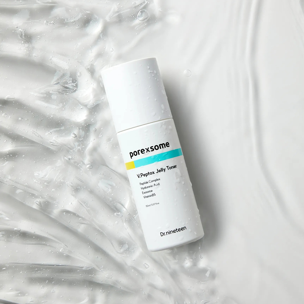 DR.NINETEEN PoreXsome V.Peptox Jelly Toner 150 ml - Toner de fata formulat cu acid hialuronic si pantenol, care contribuie la hidratarea pielii si la mentinerea confortului pielii