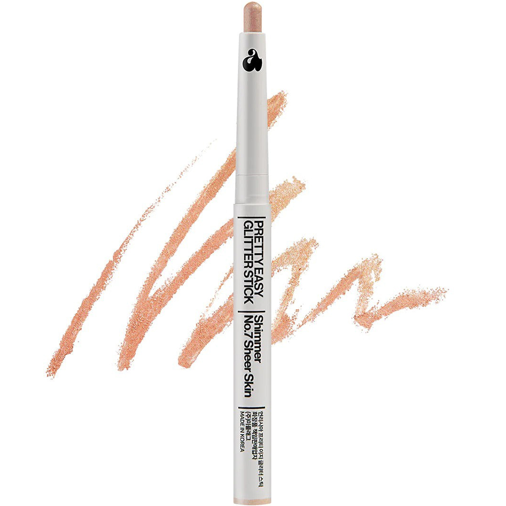 UNLEASHIA Pretty Easy Glitter Stick Fard de pleoape No. 7 Sheer Skin - luminozitate si hidratare, 0.7 gr