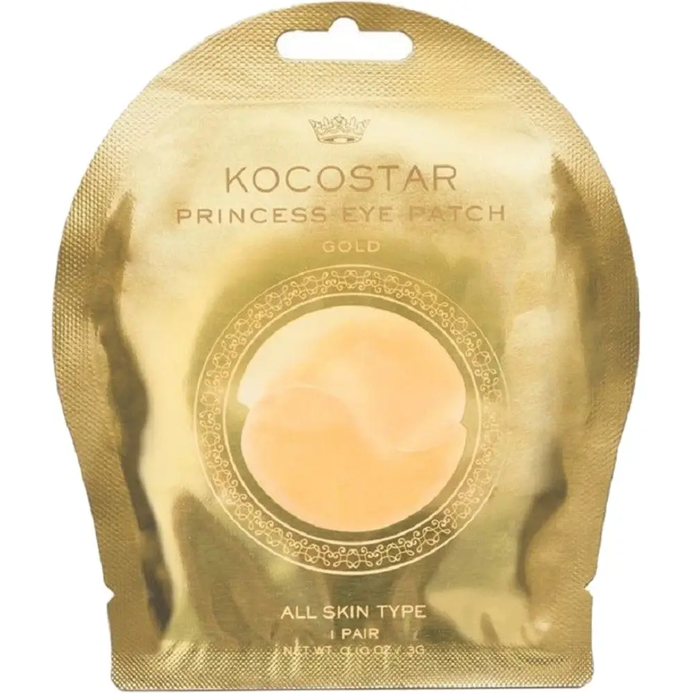 KOCOSTAR Princess Benzi pentru ochi Gold - Hidratare intensiva & Stralucire cu foita de aur, 3 gr