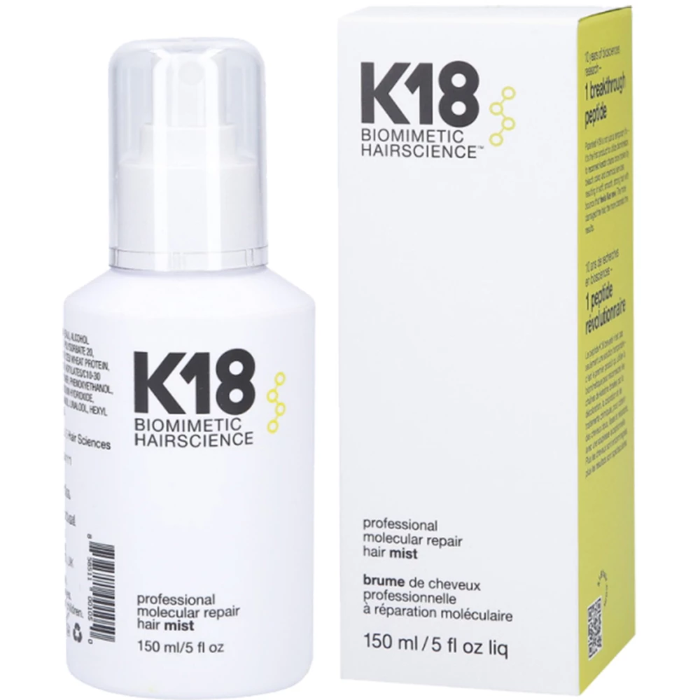 K18 Professional Repair Mist spray pentru par - Spray reparator cu peptide pentru protectie si intarire, 150 ml