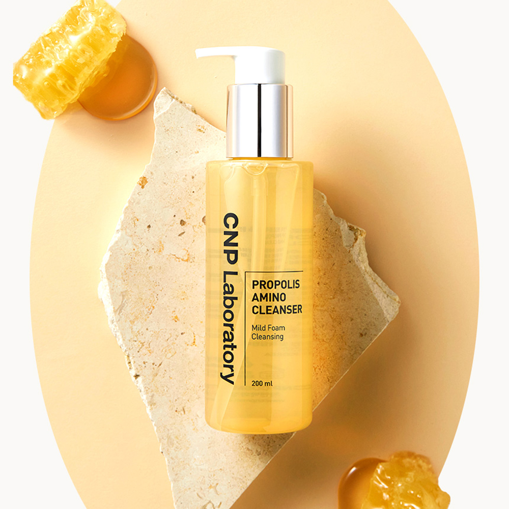 spuma de curatat tenul cu propolis