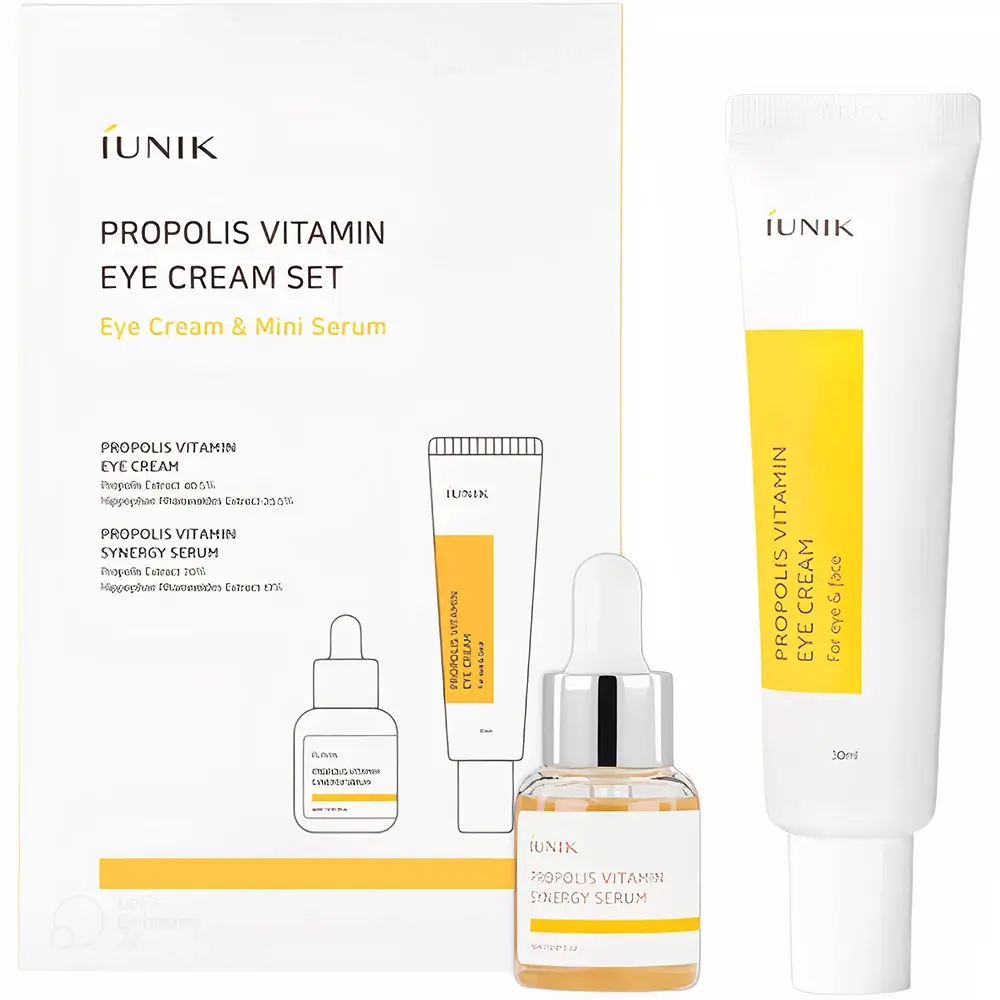 IUNIK Propolis Vitamin Crema pentru ochi Set - Hidratare si reducerea ridurilor, 30 ml
