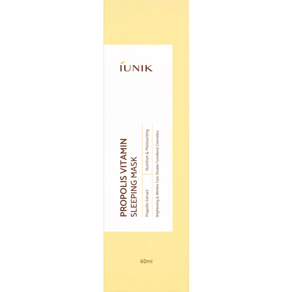 IUNIK Propolis Vitamin Masca de fata de noapte - Nutritie si Hidratare Intensa pentru Ten Luminos, 60 ml