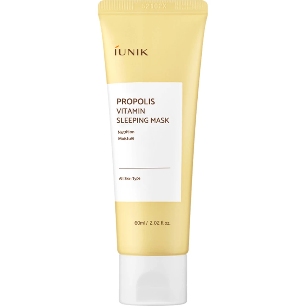 IUNIK Propolis Vitamin Masca de fata de noapte - Nutritie si Hidratare Intensa pentru Ten Luminos, 60 ml