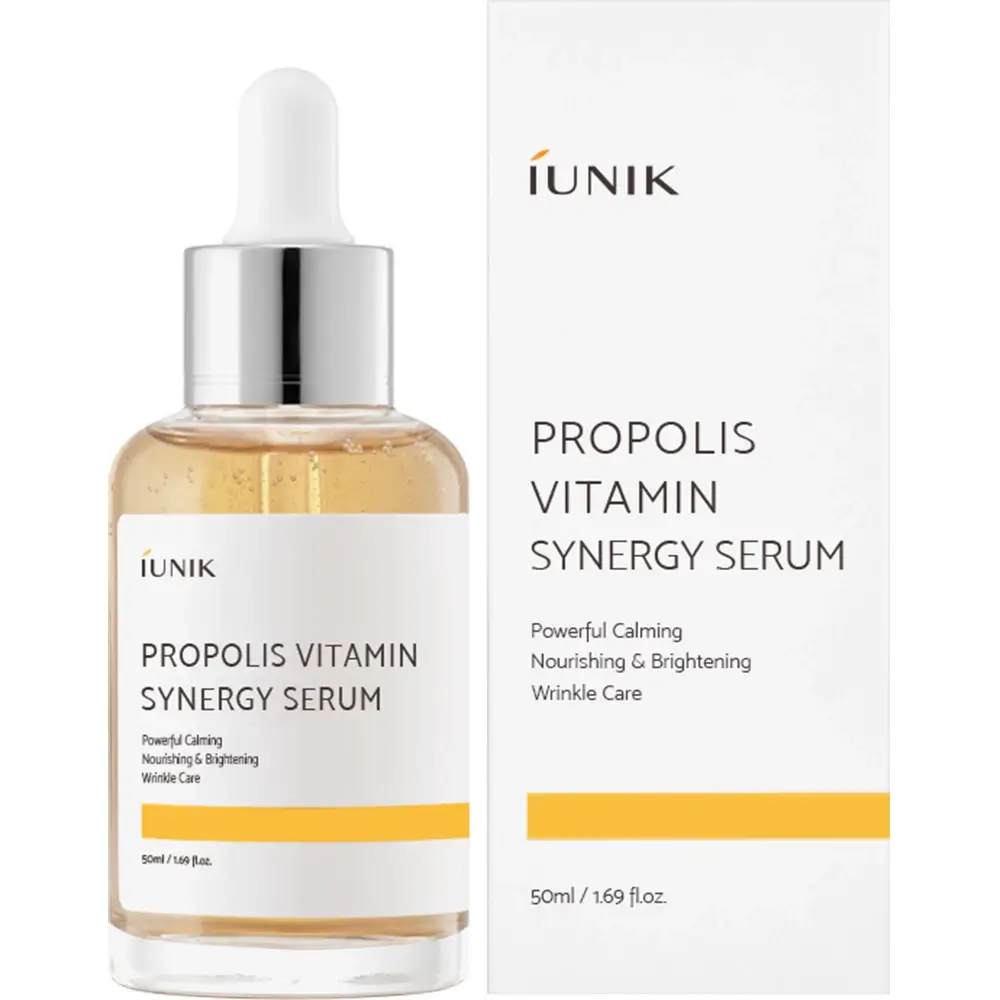 IUNIK Propolis Vitamin Synergy Ser facial calmant - Hidratare si regenerare pentru ten sensibil, 50 ml