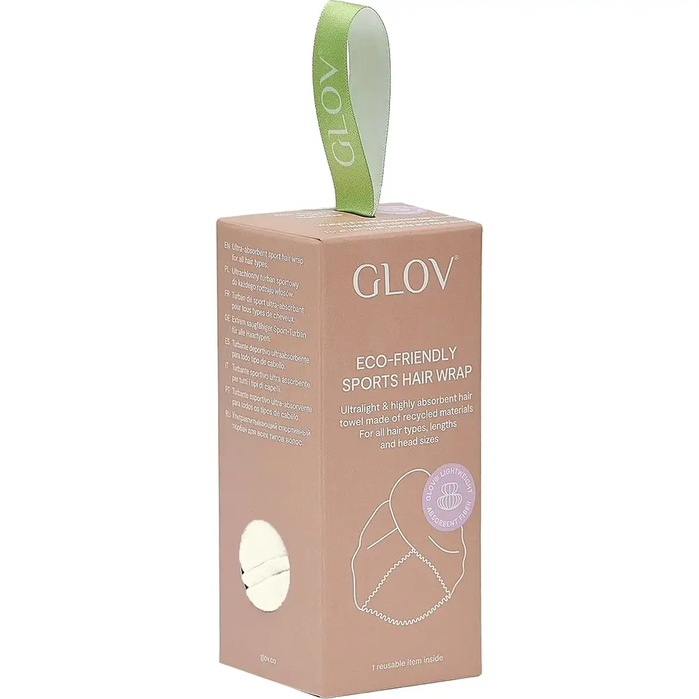 GLOV Sport Prosop pentru par Alb - Uscare Rapida si Absorbtie Sporita, Ideal pentru Sala si Calatorii, 1 buc