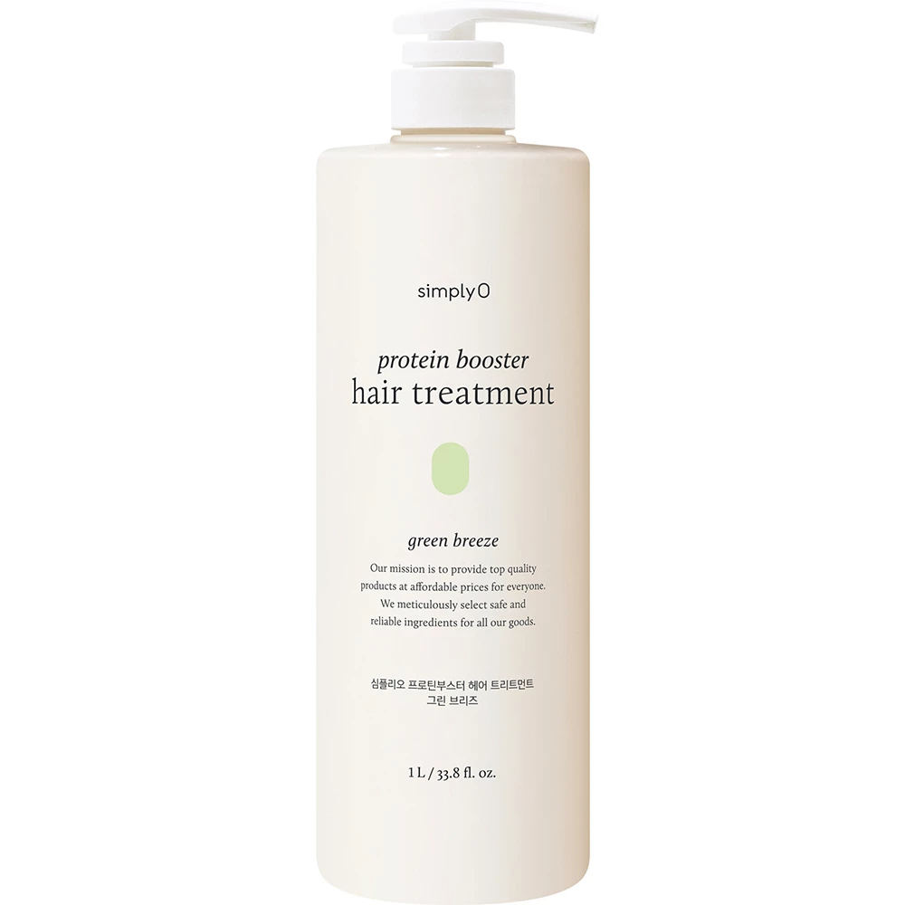 SimplyO Protein Booster Hair Treatment Green Breeze – Mască de Păr Hrănitoare și Hidratantă, 1000 ml