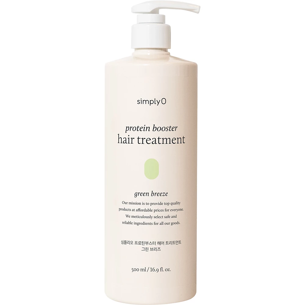 SimplyO Protein Booster Hair Treatment Green Breeze – Mască de Păr Hrănitoare și Hidratantă, 500 ml
