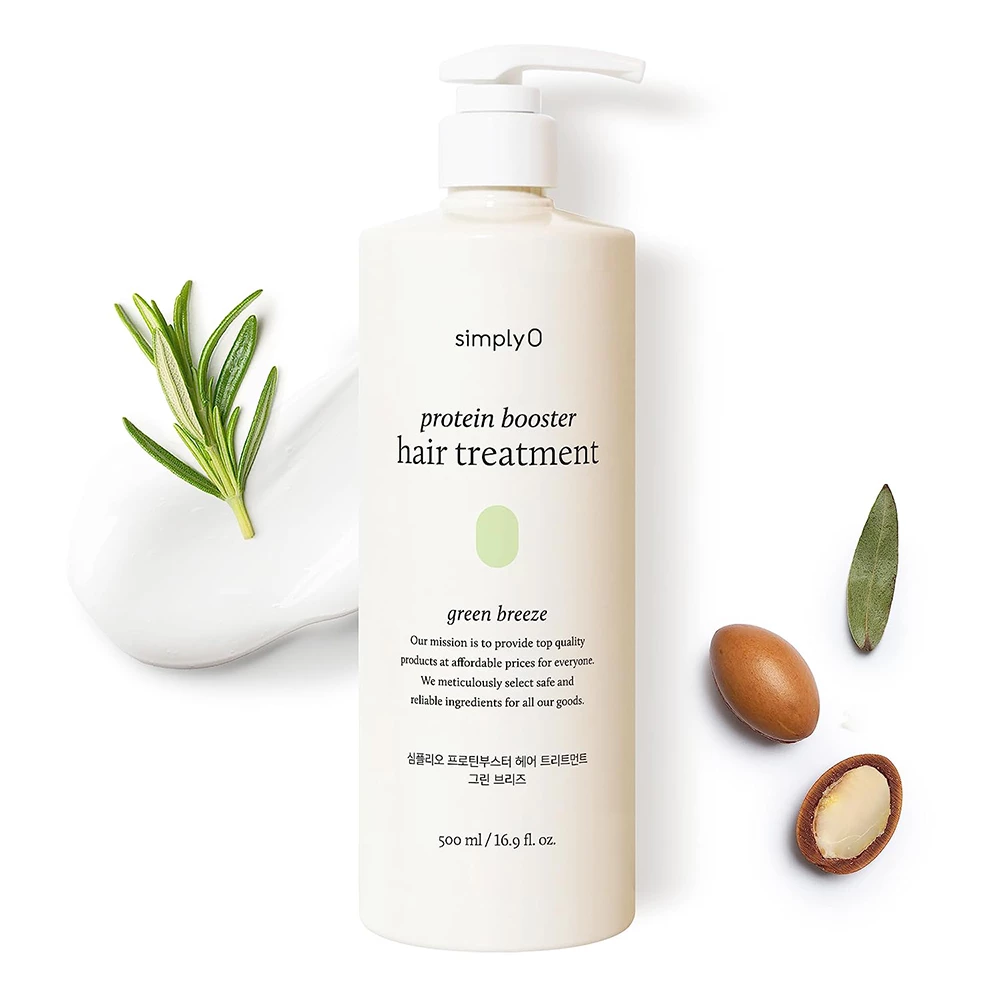SimplyO Protein Booster Hair Treatment Green Breeze – Mască de Păr Hrănitoare și Hidratantă, 500 ml