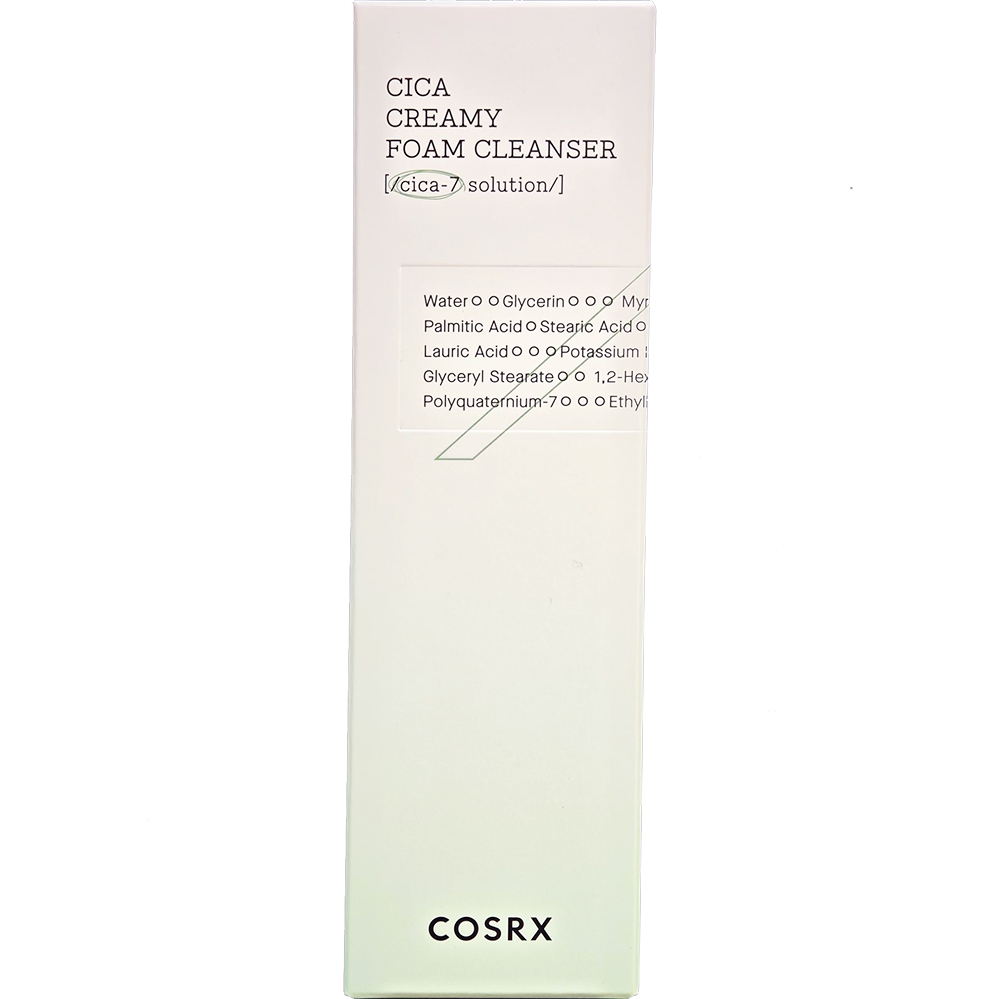 COSRX Cica Creamy Cleanser, 150 ml - spuma de curatare cu complex CICA-7, care indeparteaza impuritatile, excesul de sebum si reziduurile acumulate la suprafata pielii.