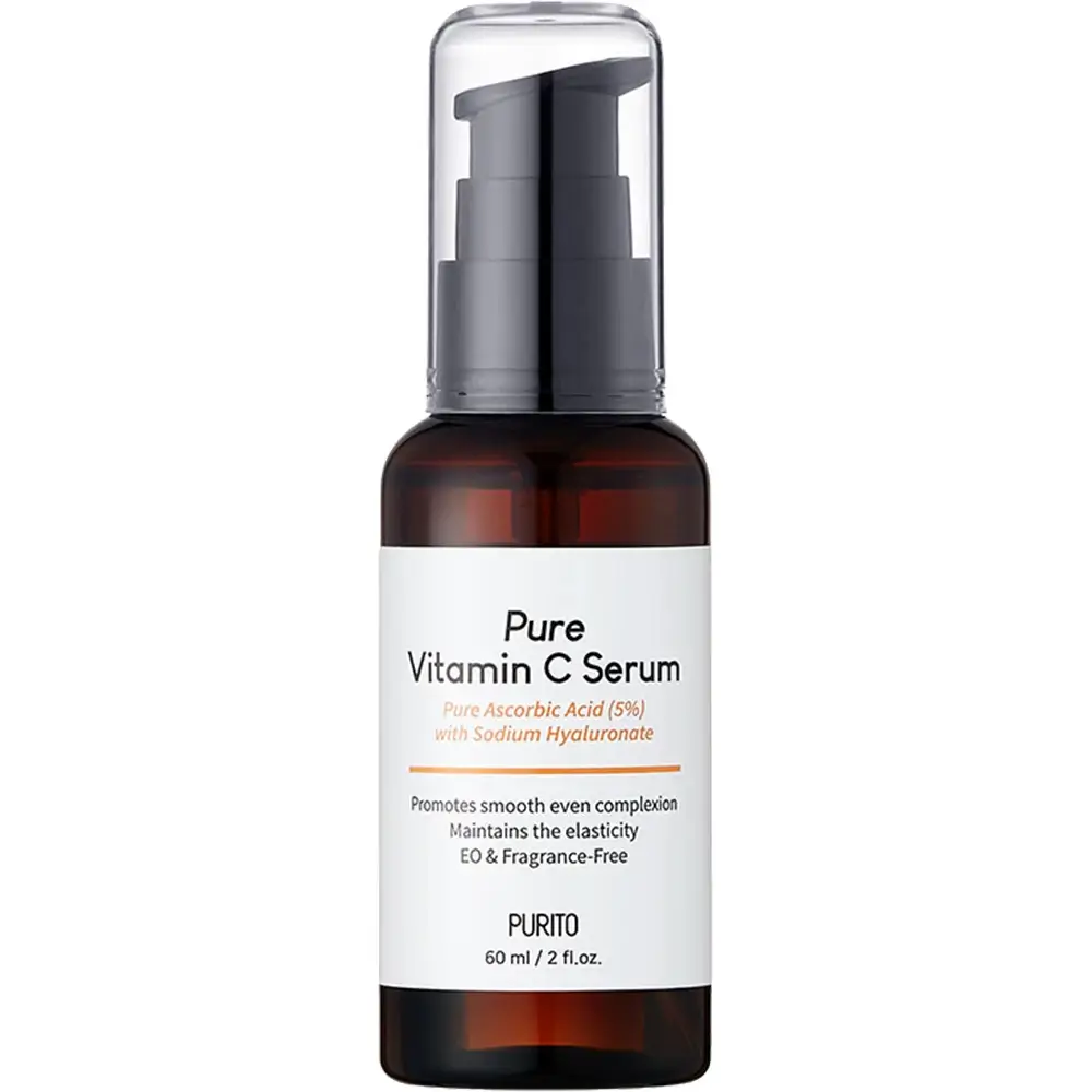 PURITO Pure Vitamin C Ser de Fata cu Acid Ascorbic 5% - Iluminare si Fermitate Ten, 60 ml