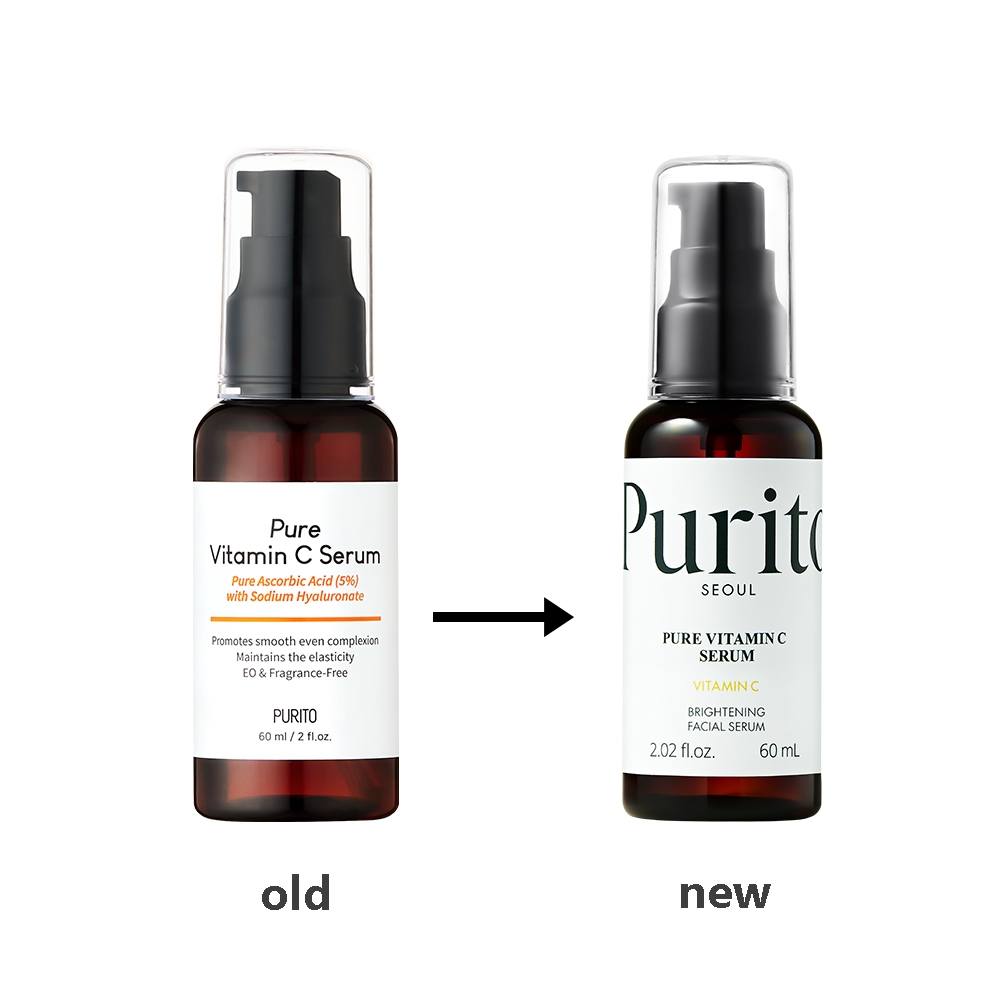 PURITO Pure Vitamin C Ser de Fata cu Acid Ascorbic 5% - Iluminare si Fermitate Ten, 60 ml