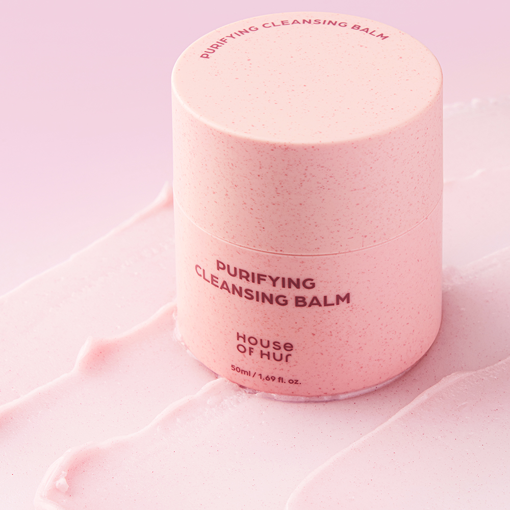 HOUSE OF HUR Purifying Cleansing Balm - balsam de curatare formulat cu extract de capsuni salbatice si extract de catina, care contribuie la indepartarea machiajului, protectiei solare si impuritatilor - 50 ml