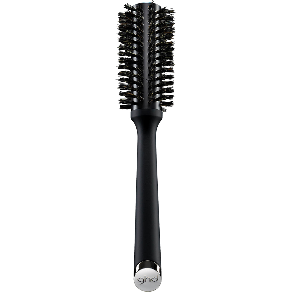 Natural Bristle Radial Brush Perie de par Size 2 35 mm Negru