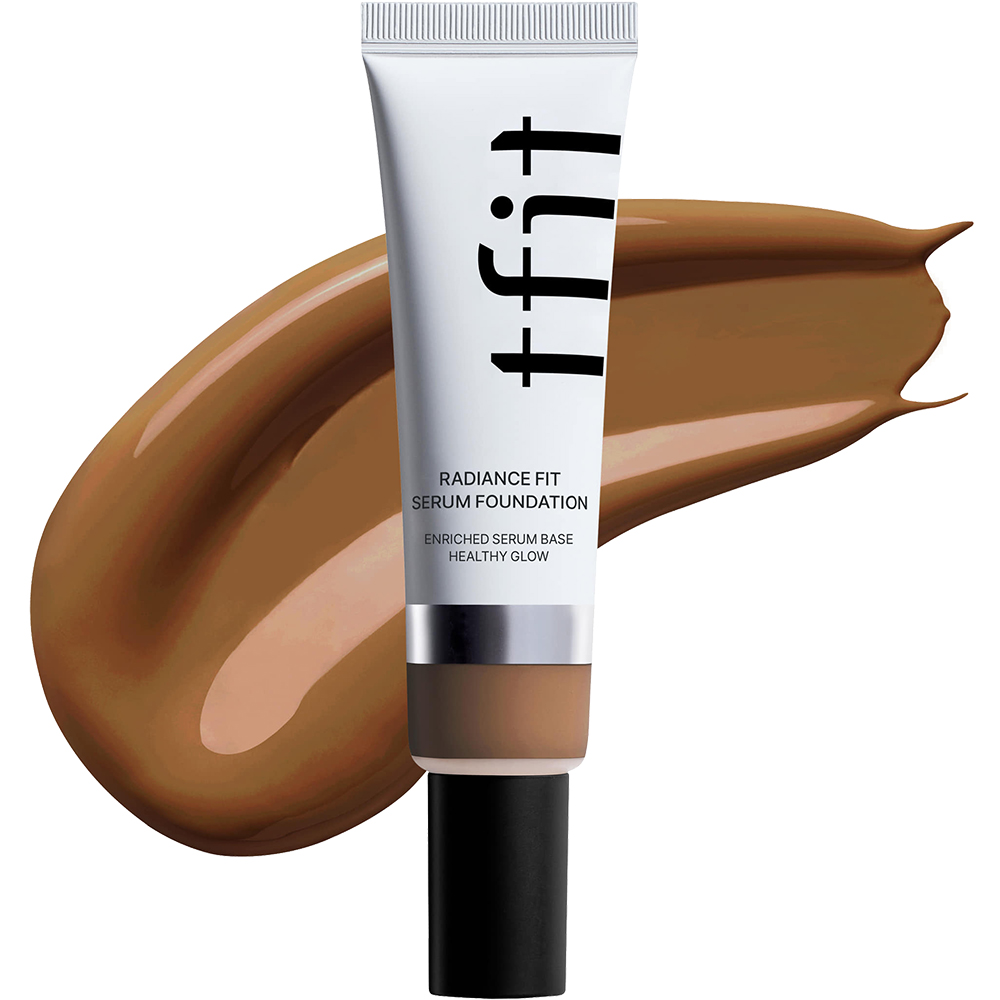 TFIT Radiance Fit Serum Foundation – Fond de Ten Profesional W08 Tan | Acoperire și Strălucire Naturală