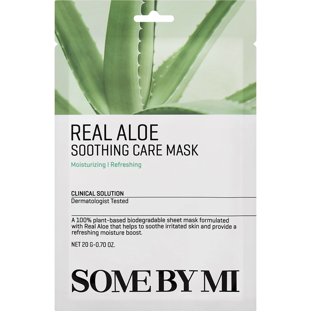 SOME BY MI Real Aloe Soothing Care Mask masca de fata - calmare si hidratare, 20 gr