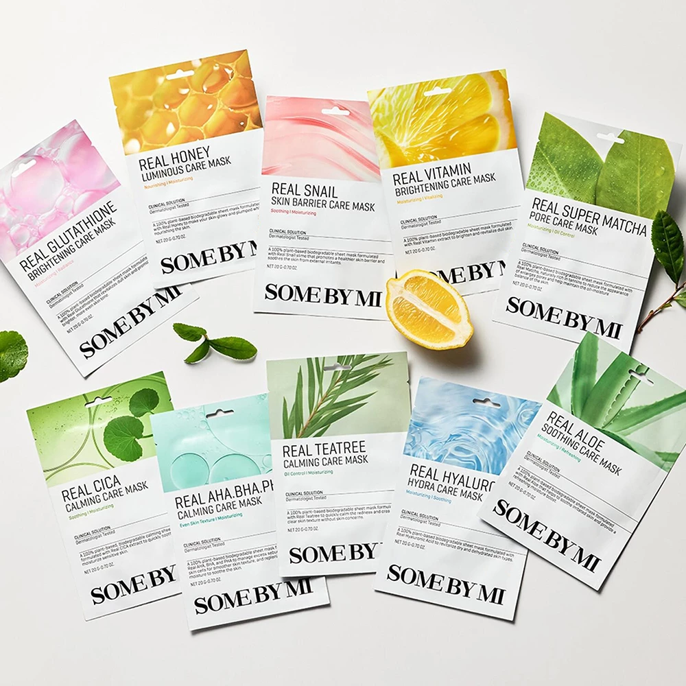 SOME BY MI Real Glutathione Brightening Care Mask Masca de fata - luminozitate si hidratare, 20 gr