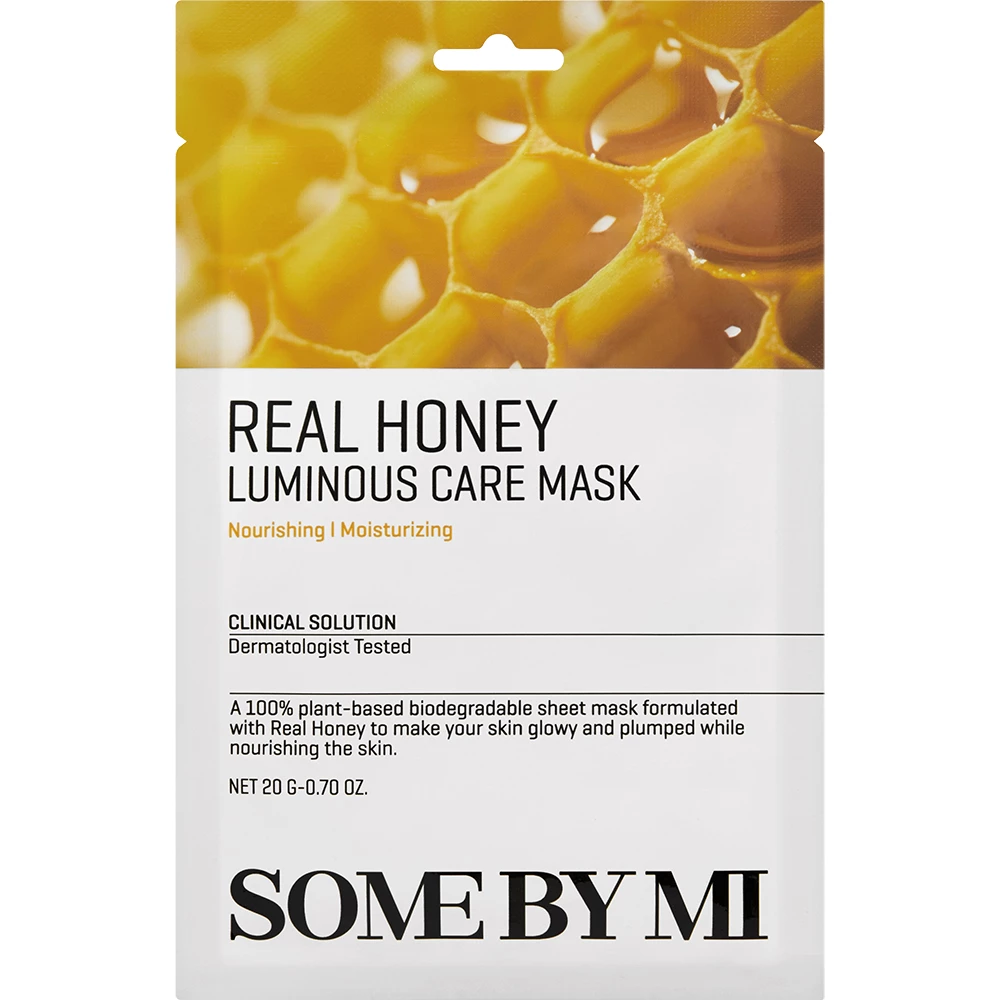 SOME BY MI Real Honey Luminous Care Mask masca de fata - hidratare si luminozitate, 20 gr