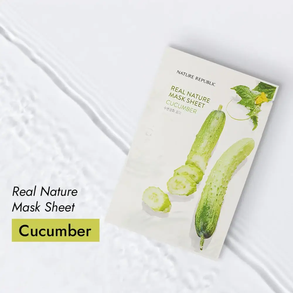 Real Nature Cucumber Mask Sheet Masca de fata cu extract de castravete 23 gr