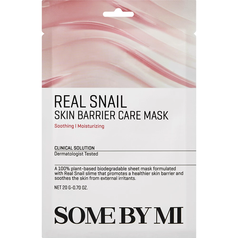 SOME BY MI Real Snail Skin Barrier Care Mask masca de fata - hidratare si regenerare, 20 gr